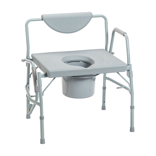 Bariatric Drop-Arm Commode Deluxe Assembled