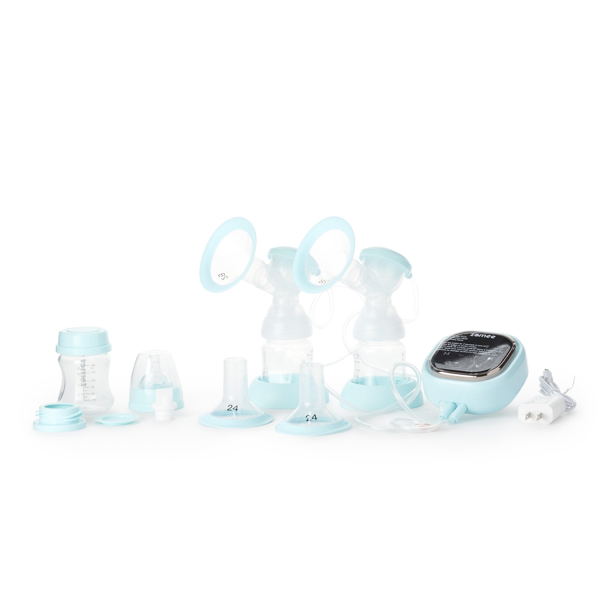Zomee Double Electric Breast Pump Kit-Double Electric Breast Pump Kit Zomee
