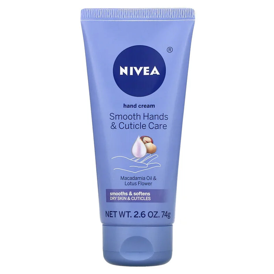 Nivea� Smooth Hands and Cuticle Care Hand Cream, 2.6 oz.-Hand Moisturizer Nivea�Smooth Hands and Cuticle Care 2.6 oz. Tube Scented Cream