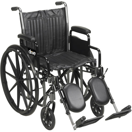 Wheelchair Econ Rem Desk Arms 20 w/ELR Dual Axle K1/K2
