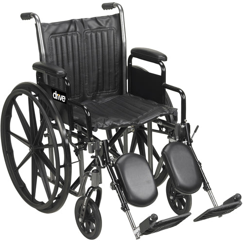 Wheelchair Econ Rem Desk Arms 20 w/ELR Dual Axle K1/K2