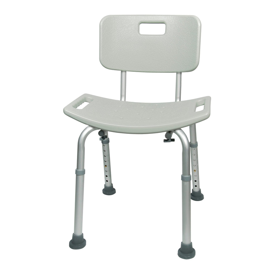 McKesson Aluminum Bath Bench, 15� � 19� Inch Height-Bath Bench McKesson Without Arms Aluminum Frame Removable Backrest 19-1/4 Inch Seat Width 300 lbs. Weight Capacity