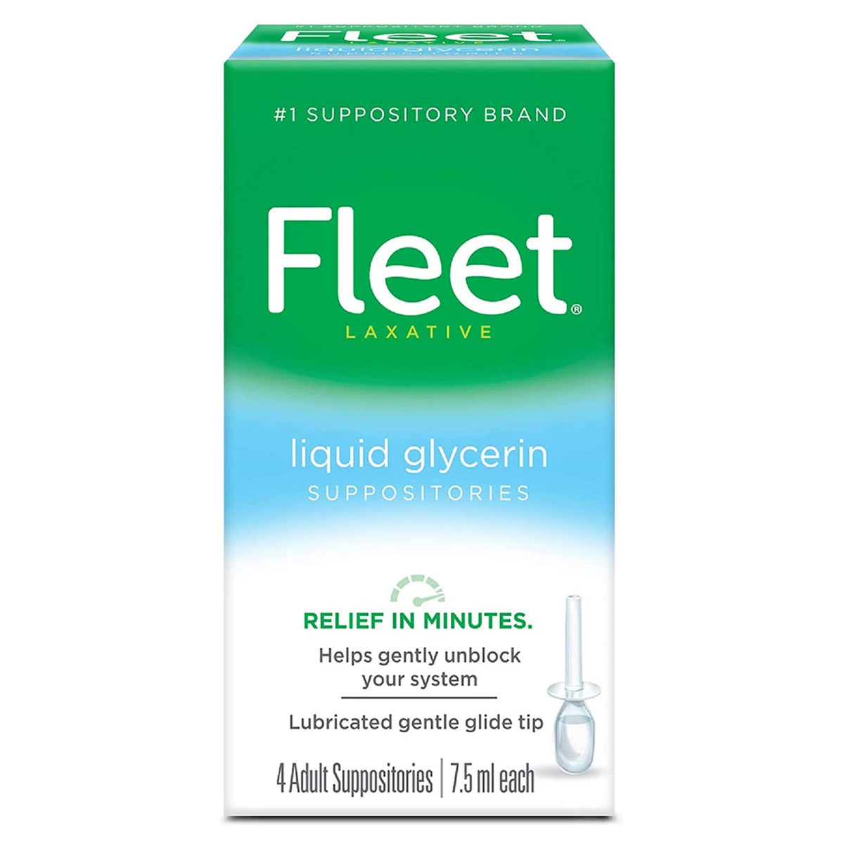 Fleet Glycerin Laxative-Laxative Fleet Suppository 7.5 mL 5.4 Gram Strength Glycerin