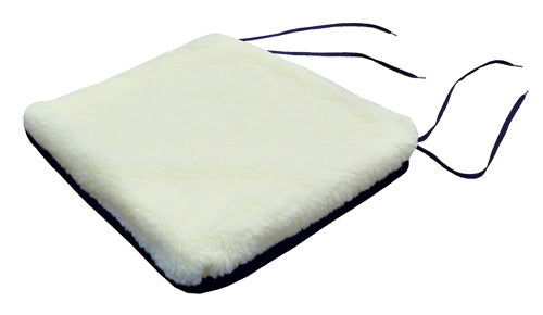 Rollator Cushion w/Sherpa Top Navy 13 x 14 x 2