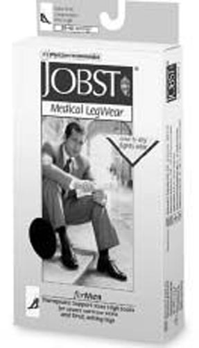 Jobst For Men 8-15 Small Over-The-Calf Dress Sock Black