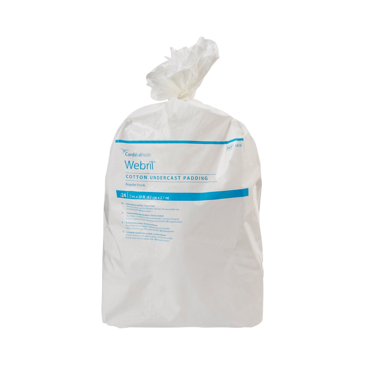 Webril™ Undercast Cotton Cast Padding, nonsterile, White, 2 Inch x 4 Yard - Orthopedic>Casting>Cast Padding - Cardinal