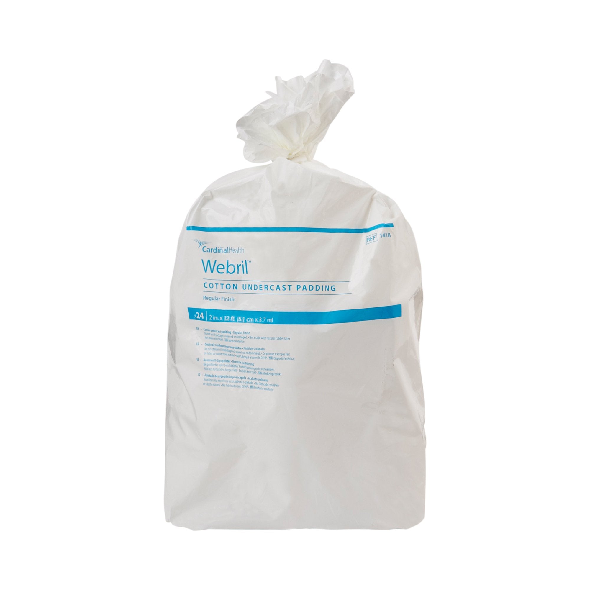 Webril™ Undercast Cotton Cast Padding, nonsterile, White, 2 Inch x 4 Yard - Orthopedic>Casting>Cast Padding - Cardinal