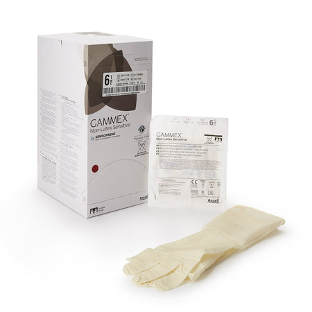 Gammex Non-Latex Sensitive Polychloroprene Surgical Glove, Size 6.5, Cream-Surgical Glove GAMMEX Non-Latex Sensitive Size 6.5 Sterile Polychloroprene Standard Cuff Length Micro-Textured Cream Chemo Tested