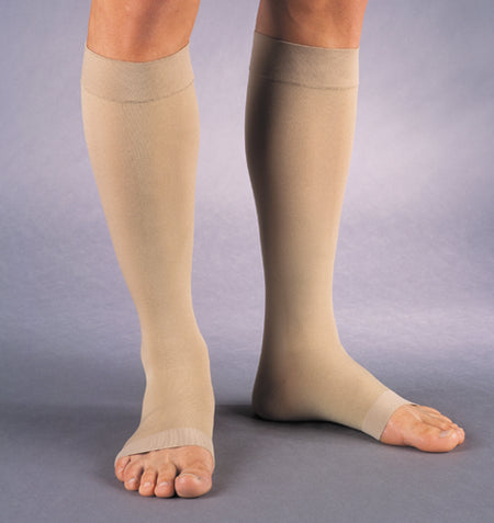 Jobst Relief 20-30 Knee-Hi Open-Toe Medium Beige (pair) - Jobst Ultrasheer 20-30 Knee Hi - Complete Medical