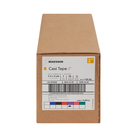 McKesson Purple Cast Tape, 2 Inch x 4 Yard-Cast Tape McKesson 2 Inch X 12 Foot Fiberglass Purple