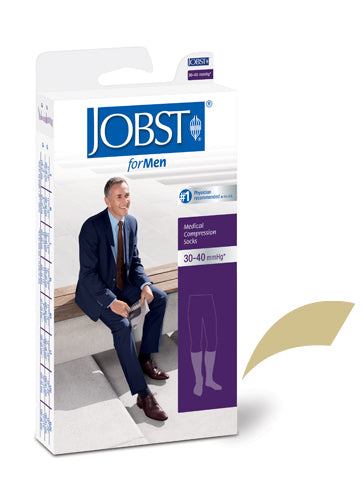Jobst for Men 30 - 40 Knee-Hi Khaki Medium
