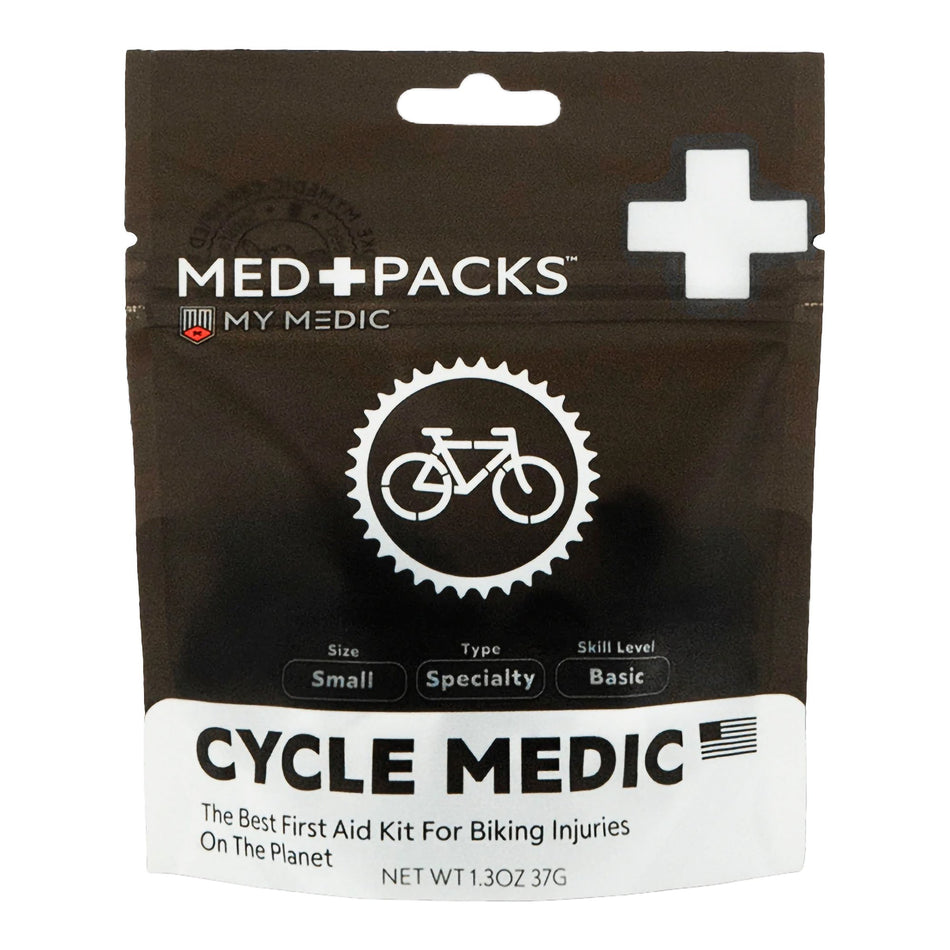 My Medic Med Packs First Aid Kit for Cyclists � Bike Injury Supplies in Portable Pouch-First Aid Kit My Medic� MED PACKS Cyclist Plastic Pouch