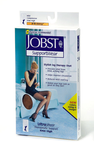 Jobst  Ultrasheer 8-15 Knee-Hi Silky Beige 4´ - 6´ Shoe size