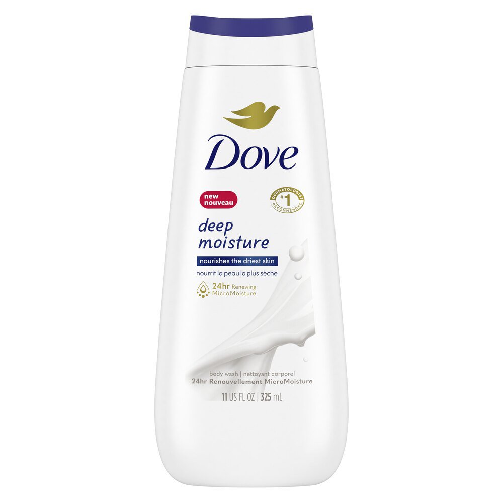 Dove Deep Moisture Body Wash-Body Wash Dove Deep Moisture Liquid 11 oz. Bottle Scented