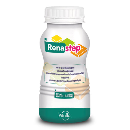 Renastep Pediatric Renal Medical Food, Vanilla, 6.7-ounce bottle-Pediatric Oral Supplement Renastep Vanilla Flavor 6.7 oz. Bottle Liquid Protein Kidney Disease