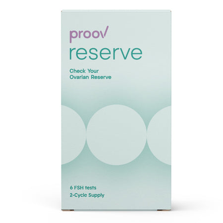 Proov Reserve Follice Stimulating Hormone (FSH) Fertility Home Test Device Sexual Health Test Kit-Sexual Health Test Kit Proov Reserve Follice Stimulating Hormone (FSH) 6 Tests per Kit CLIA Waived