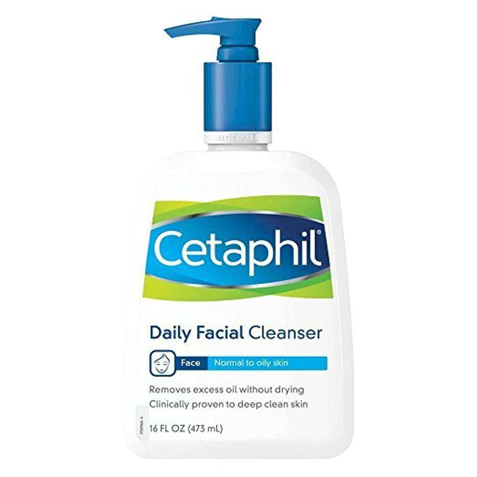 Cetaphil Unscented Daily Facial Cleanser, 16 oz.-Facial Cleanser Cetaphil Daily Facial Cleanser Liquid 16 oz. Pump Bottle Unscented