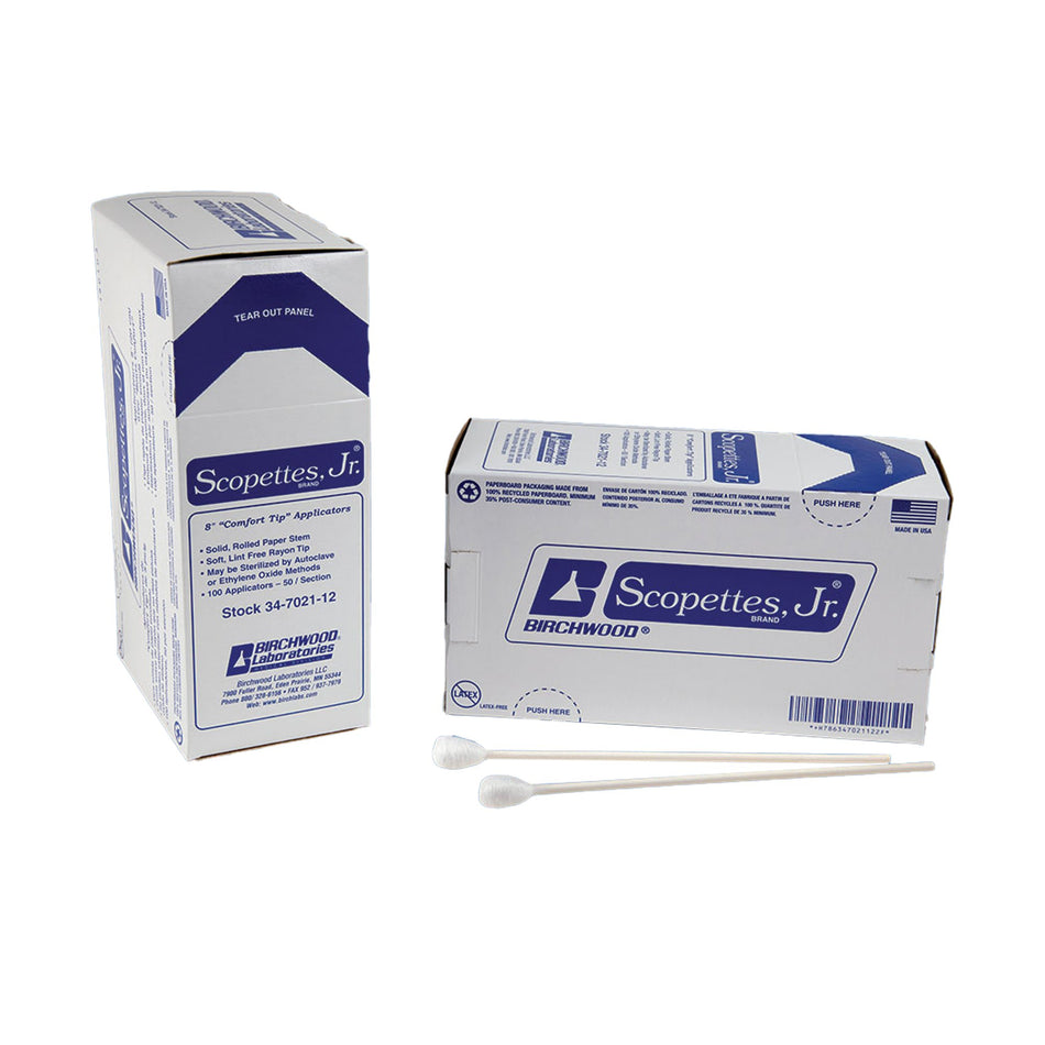 Scopettes Jr. OB/GYN Swabstick, 8 Inch Length-Scopettes OB/GYN Swab 8 Inch Length Sterile