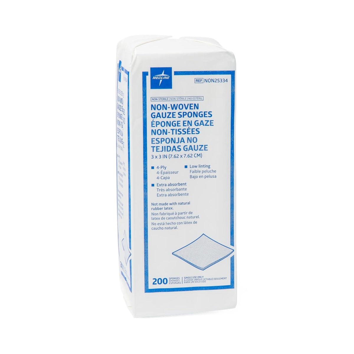 Avant Gauze® Nonwoven Sponge, 3 x 3 Inch, 4-Ply
