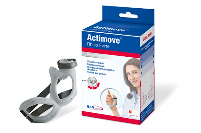 Actimove Rhizo Forte Left Thumb Support, Medium-Thumb Support Actimove Rhizo Forte Medium Finger Gray