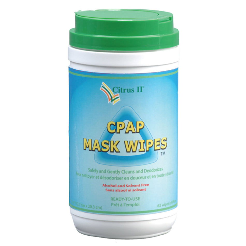 Citrus ll CPAP Mask Cleaner Wipe-"CPAP Wipes Citrus II 5 X 8 Inch, 7.5 oz"