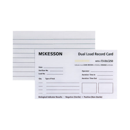 McKesson Sterilization Record Card-Sterilization Record Card McKesson Steam / EO Gas