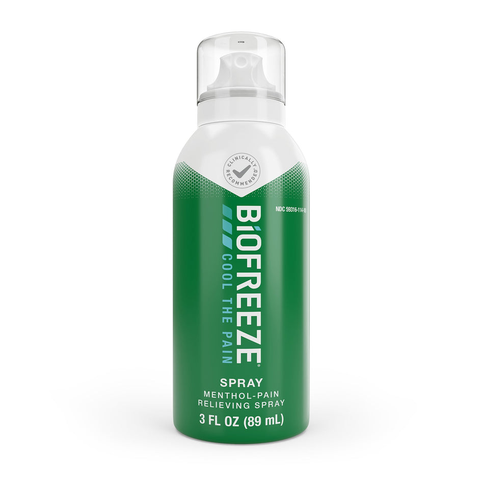 Biofreeze� 360� Menthol Pain-Relieving Spray-Topical Pain Relief Biofreeze� 360� 10.5% Strength Menthol Spray 3 oz.