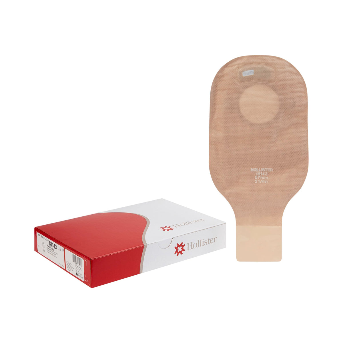 New Image Drainable Beige Colostomy Pouch, 12-Inch Length, 2 Inch Flange-Colostomy Pouch New Image Two-Piece System 12 Inch Length Drainable
