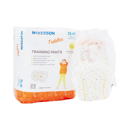 McKesson Toddler Training Pants, 3T to 4T for Children weighing 30 – 40 lbs. - Incontinence>Pediatric Diapers and Training...