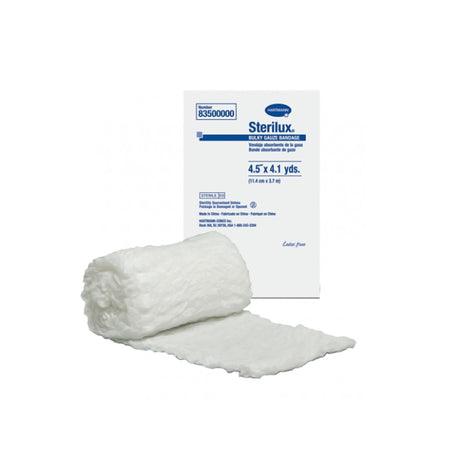 Sterilux Bulky Sterile Fluff Bandage Roll, 4-1/2 Inch x 4-1/10 Yard-Fluff Bandage Roll Sterilux Bulky 4-1/2 Inch X 4-1/10 Yard 6-Ply Sterile 1 per Pouch