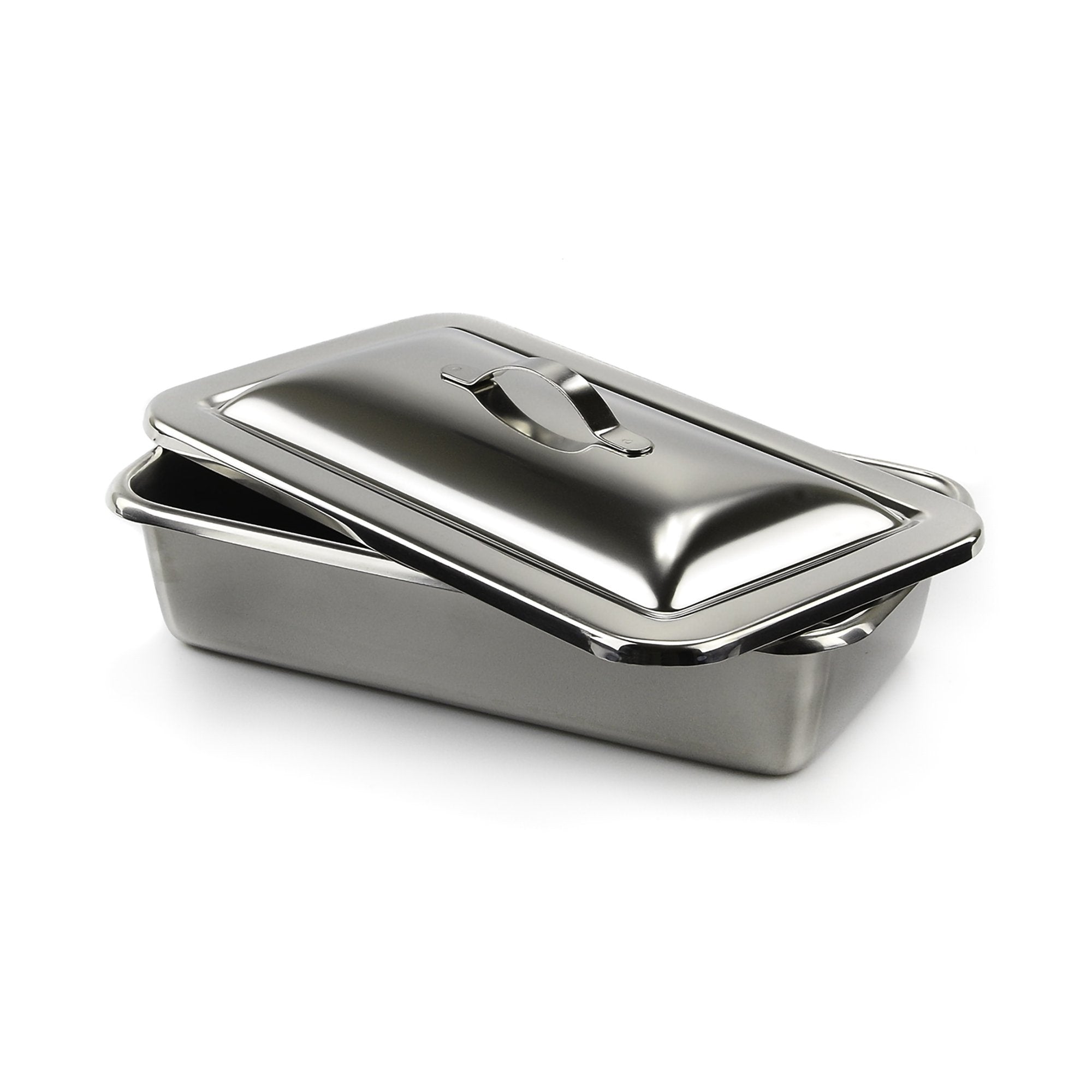 McKesson Instrument Tray, Strap Handle, 8-7/8 Inches-Instrument Tray McKesson Strap Handle Stainless Steel 8-7/8 X 5 X 2 Inch