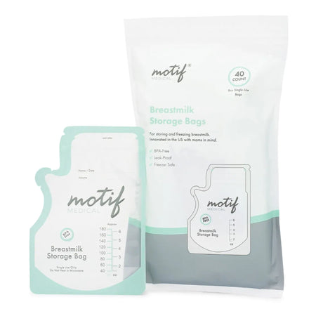 Motif Breast Milk Storage Bag, 8-ounce capacity-Breast Milk Storage Bag Motif Medical 8 oz. Plastic