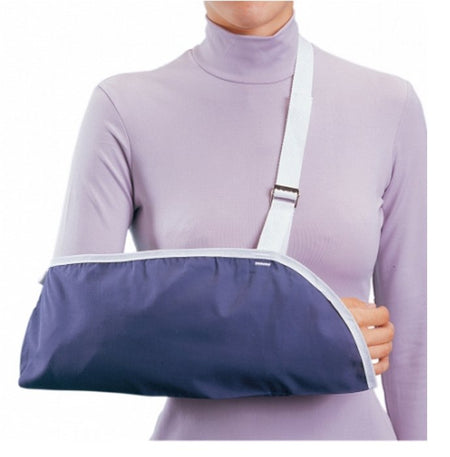ProCare Pediatric Blue Cotton / Polyester Arm Sling, Extra Small-Arm Sling Procare Clinic Buckle Closure / Adjustable Strap X-Small
