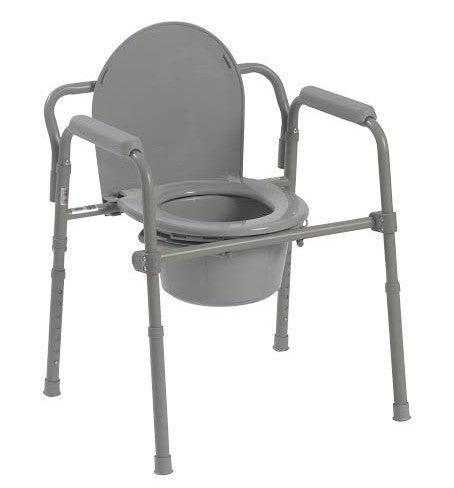 Commode Folding Steel 3-in-1 Non-Retail Carton (Drive) Each