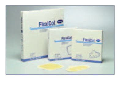 FlexiCol� Hydrocolloid Dressing, 6 x 6 Inch-Hydrocolloid Dressing FlexiCol� Without Backing 6 X 6 Inch Square Hydrocolloid