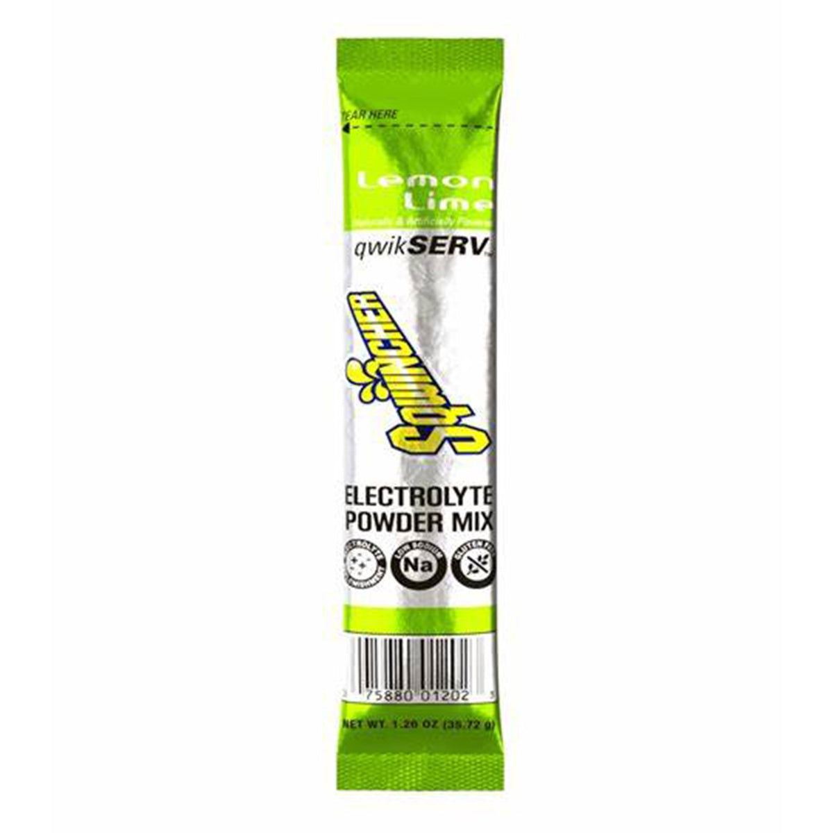 Sqwincher QwikServ Lemon-Lime Electrolyte Replenishment Drink Mix-Oral Electrolyte Solution Sqwincher Qwikserv Lemon-Lime Flavor 1.26 oz. Electrolyte