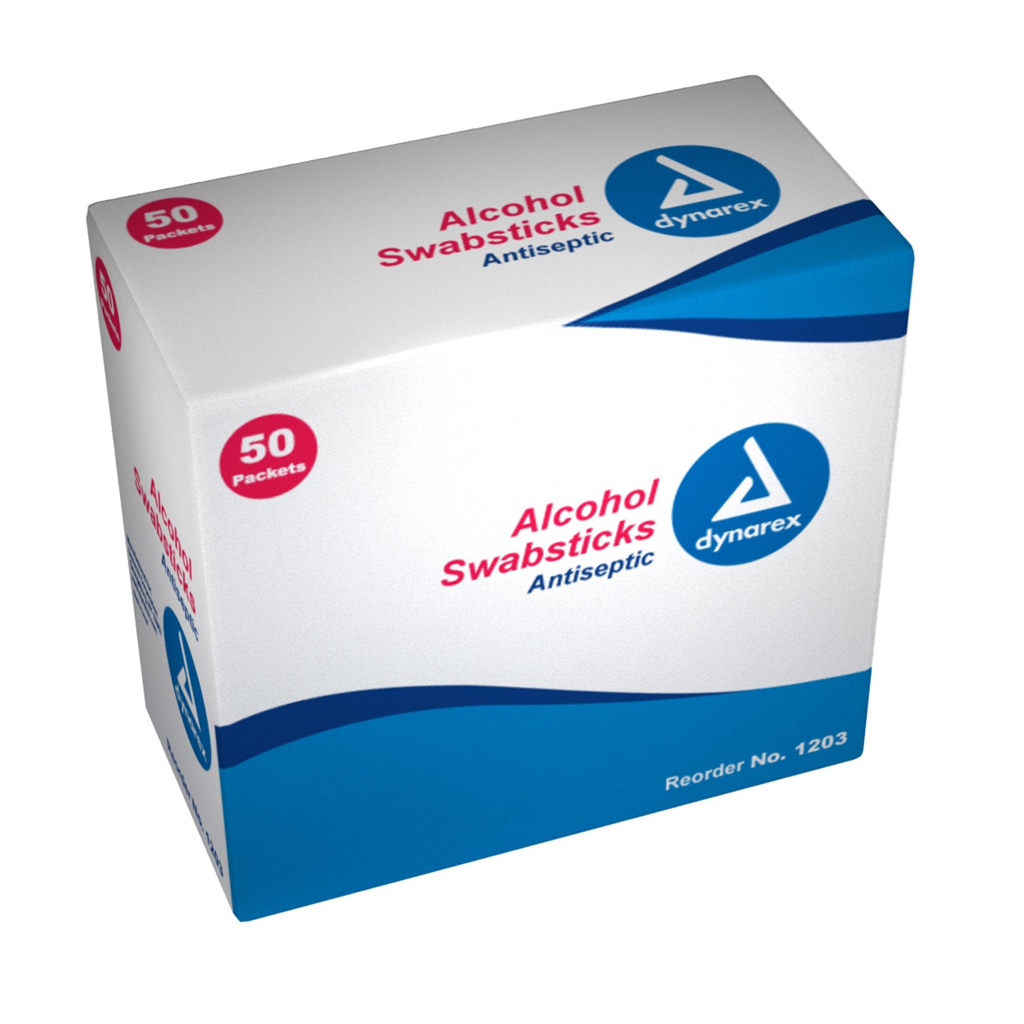 dynarex� Alcohol Impregnated Swabstick-Impregnated Swabstick Dynarex� 70% Strength Isopropyl Alcohol Individual Packet NonSterile