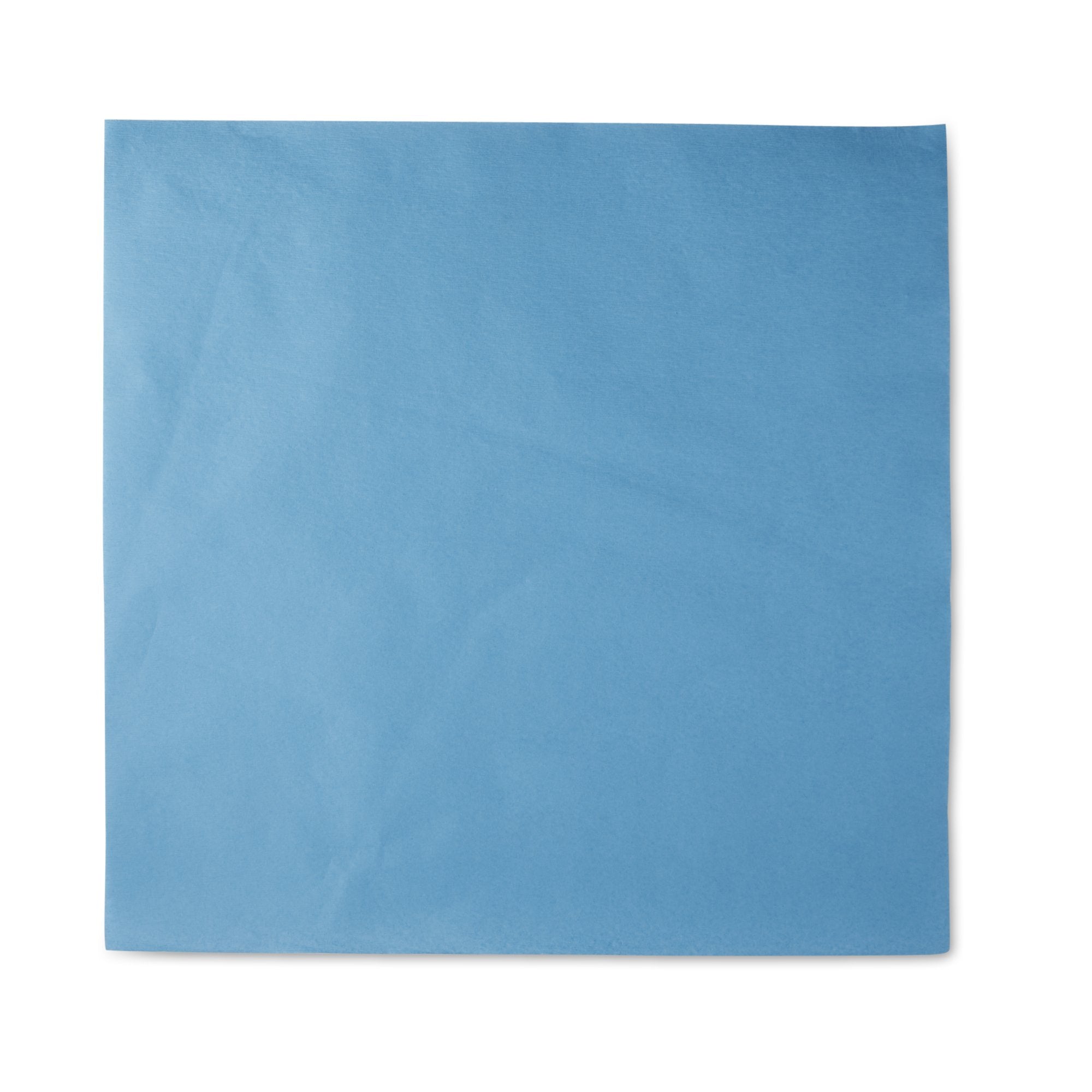 McKesson Single Layer Sterilization Wrap, 20 x 20 Inch-McKesson Sterilization Wrap Blue 20 X 20 Inch Single Layer Cellulose Steam / EO Gas