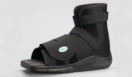 Slimline Cast Boot Black Square-Toe Adult X-Lge