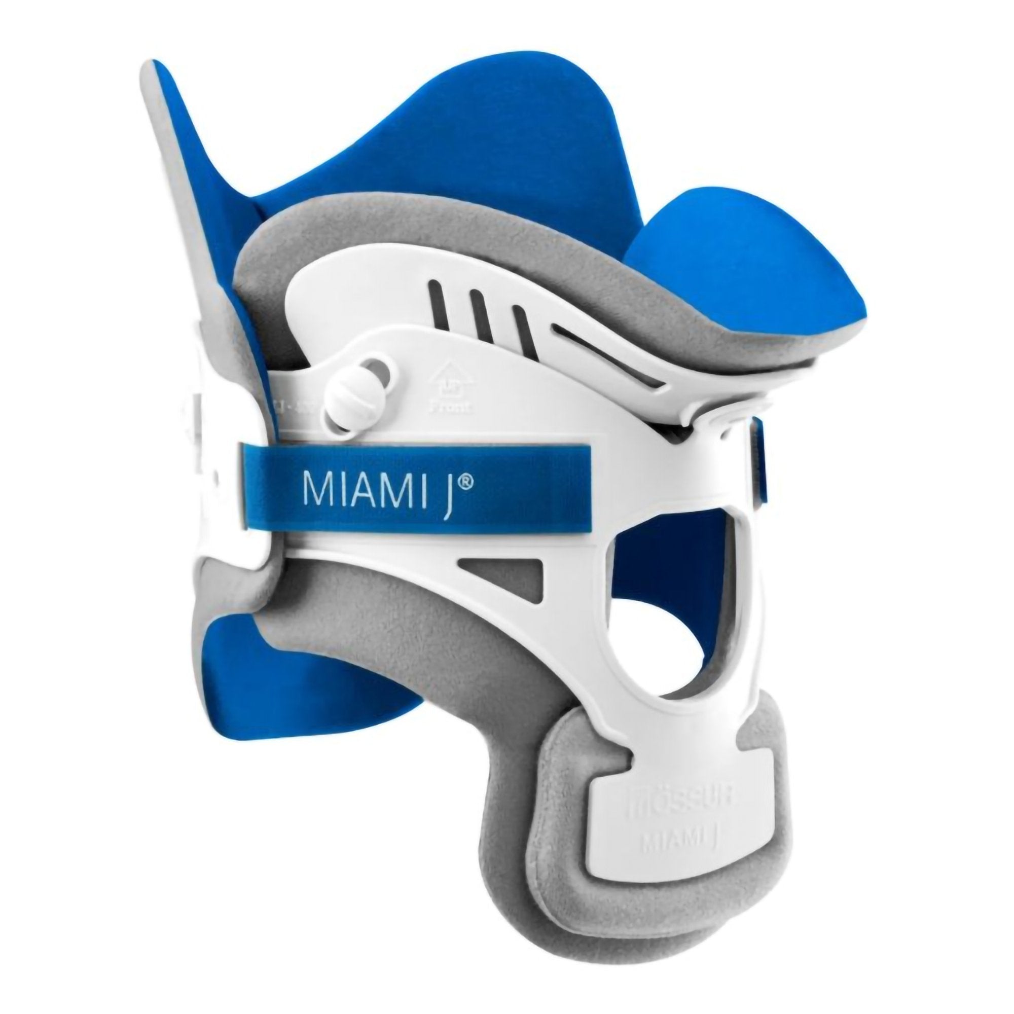Miami J Rigid Cervical Collar, Adult Bariatric-Rigid Cervical Collar Miami J Preformed Adult Bariatric Two-Piece / Trachea Opening