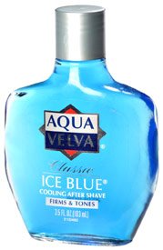 Aqua Velva Classic Ice Blue Cooling After Shave-After Shave Aqua Velva Ice Blue Scent Contains Alcohol 3.5 oz.