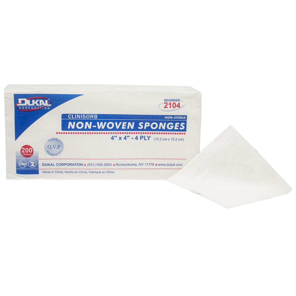 Clinisorb Nonwoven Sponge, 4 x 4 Inch, 4-ply - Wound Care>General Wound Care>General Purpose Dressings>Gauze Dressings - D...