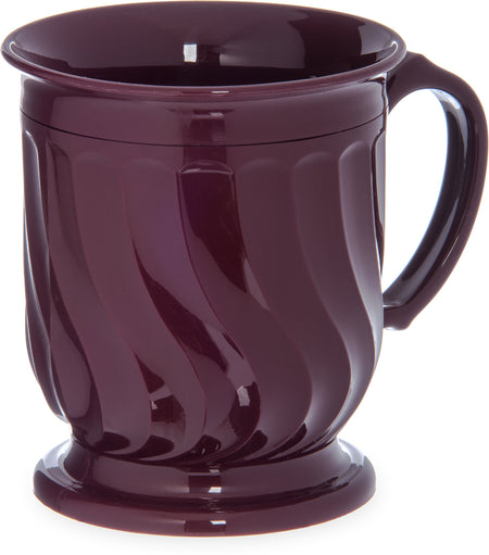 Turnbury Insulated Pedestal Base Mug-Mug Dinex Cranberry Red Reusable Plastic
