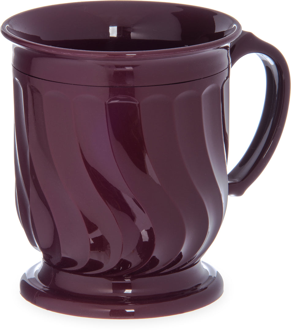 Turnbury Insulated Pedestal Base Mug-Mug Dinex Cranberry Red Reusable Plastic