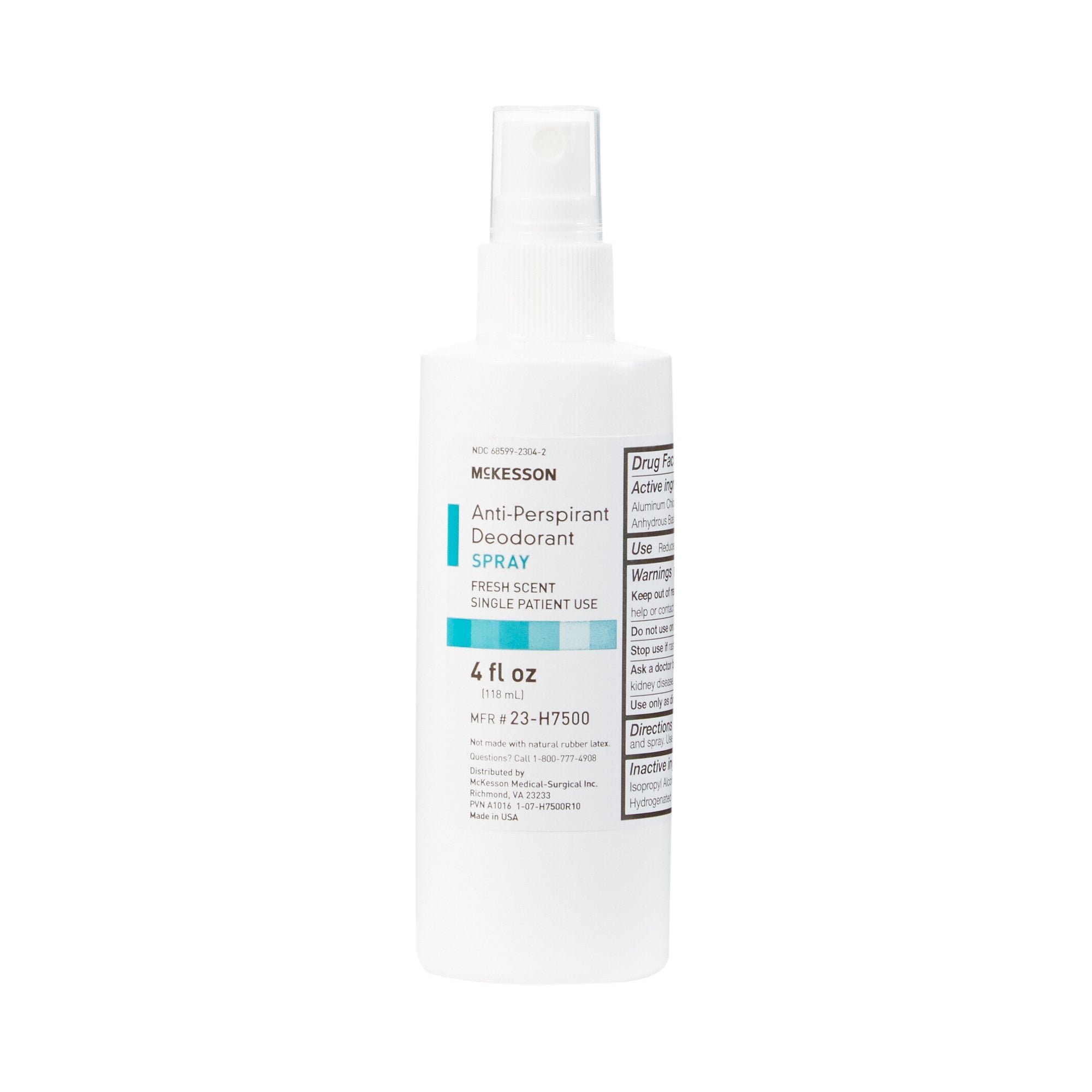 McKesson Antiperspirant / Deodorant, Fresh Scent, 4-ounce Spray Bottle - Personal Hygiene>Skin Care>Deodorants and Antiper...