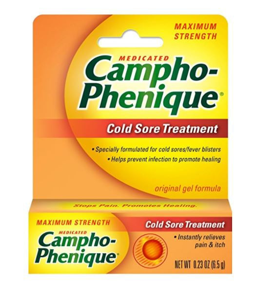 Campho-Phenique Cold Sore Treatment Gel-Cold Sore Pain Relief Campho-Phenique 10.8% - 4.7% Strength Camphor / Phenol Topical Gel 0.23 oz.
