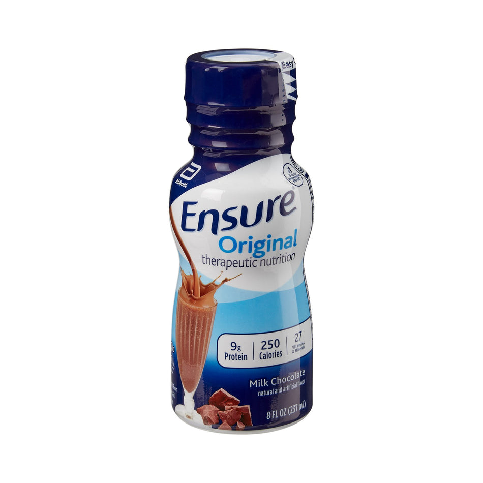 Ensure� Original Therapeutic Nutrition, Chocolate, 8-ounce bottle-Oral Supplement Ensure� Original Therapeutic Nutrition Shake Milk Chocolate Flavor Liquid 8 oz. Bottle