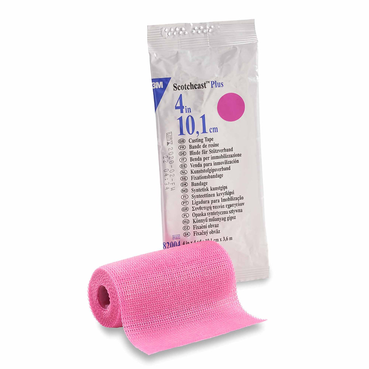 3M™ Scotchcast™ Plus Bright Pink Cast Tape, 4 Inch x 4 Yard - Orthopedic>Casting>Cast and Splint Materials - Solventum Cor...
