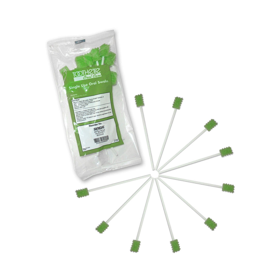 Toothette Plus Oral Swabsticks Foam Tip Untreated-Oral Swab Toothette Plus Untreated Foam Tip 1 per Pack