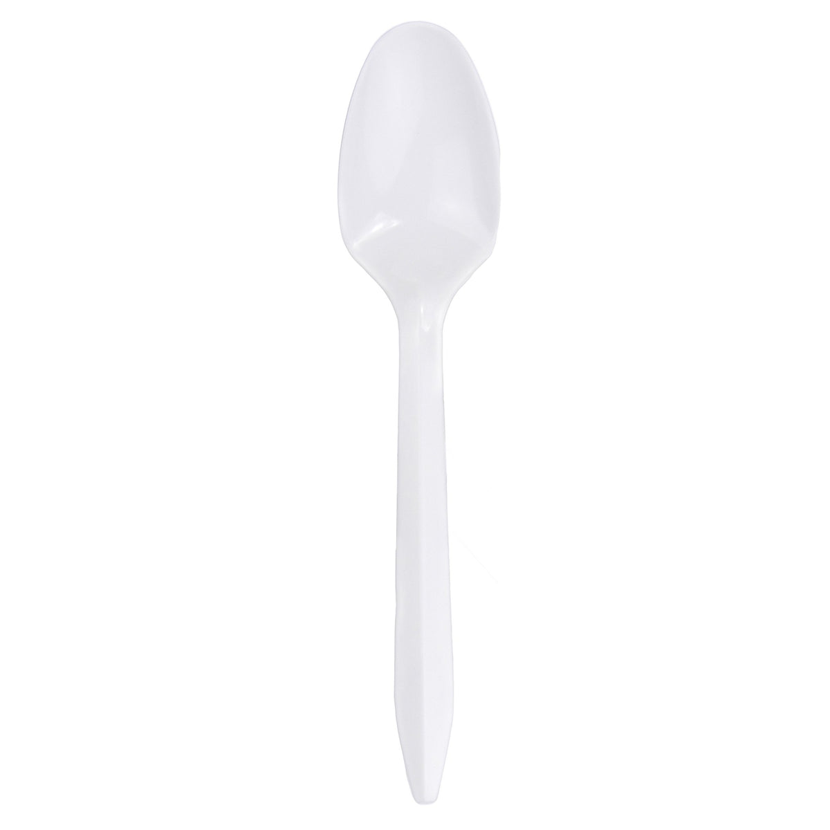 McKesson White Polypropylene Spoon, 5 Inch Long-Teaspoon McKesson General Purpose White Polypropylene